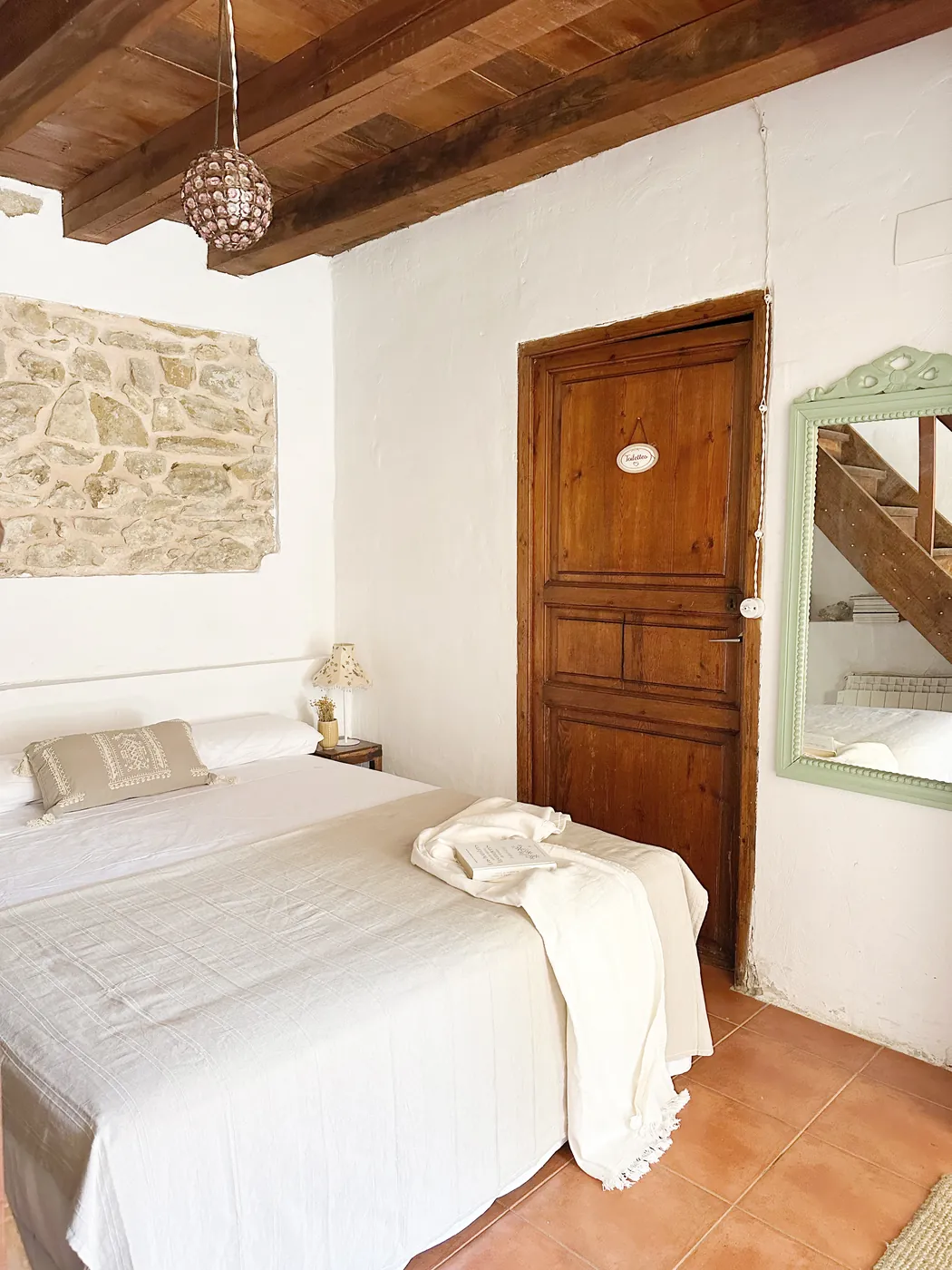 La Caseta: dormitorio (vista 2) - Casa Pepita, La Almeza, Alpuente