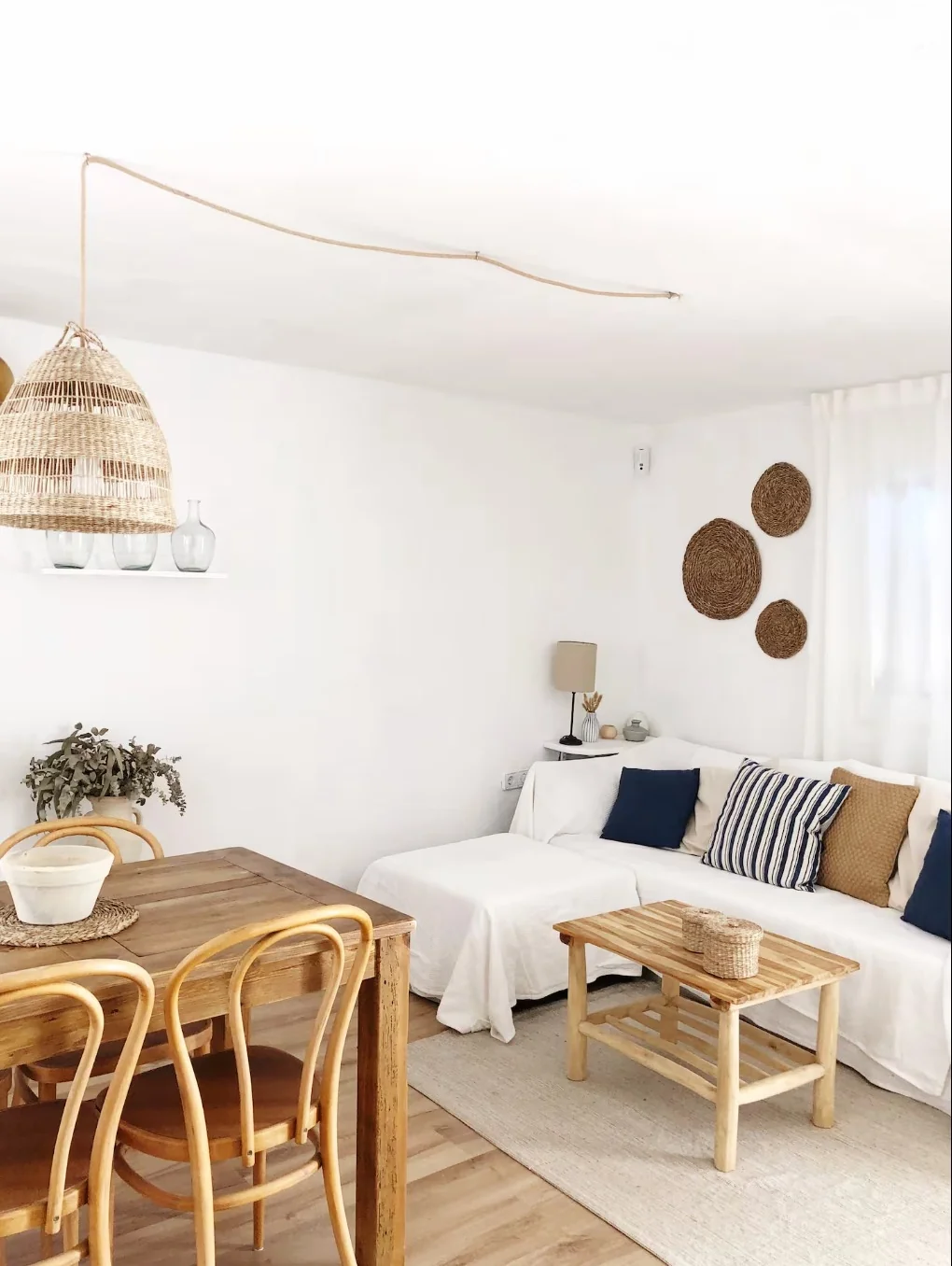 Salón (vista 2) - Casa Gonda, Cap d'Artrutx, Menorca